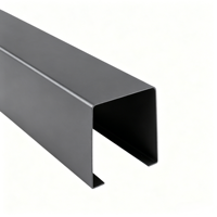 Nouveauté : Plafond en aluminium à profil en U, 25x50 mm, moderne, insonorisé, ignifuge, classe A, plafonds métalliques pour hôpital