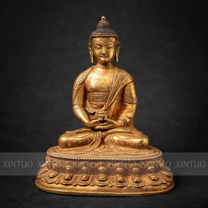 Statue de <span class=keywords><strong>bouddha</strong></span> <span class=keywords><strong>en</strong></span> bronze doré <span class=keywords><strong>ancien</strong></span> pour la décoration de la maison - Product Image 1