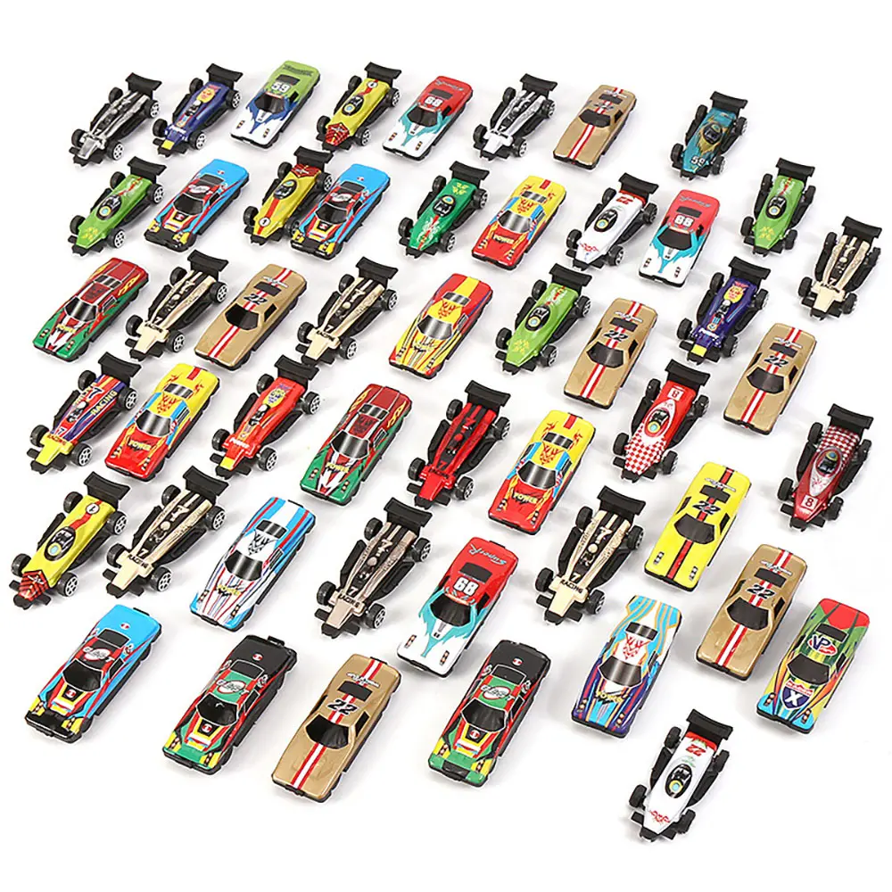 Newest kids mini Plastic sliding toy car racing pull back car mini car model