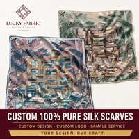 Selendang Sutra Murni 90x90cm Persegi Tanpa Pewarna Habotai Polos Batik Tie Dye Lukisan DIY Hadiah Perusahaan Desain Personal Grosir