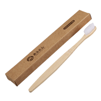 Brosse à dents en bambou jetable écologique pour hôtels |   100% biodégradable |   Zéro plastique |   Doux |   Logo personnalisé disponible