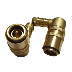 Conector de tubo de latón de 90 grados estilo alemán, acoplamiento de cierre rápido hembra para agua, tipo cierre, accesorio de latón - Product Image 3