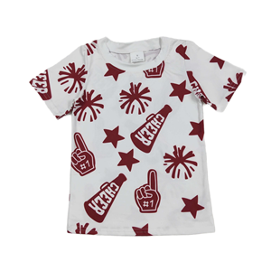 ชุดรอมเปอร์มีฟองแขนยาวลายต้นคริสต์มาสสีแดงสำหรับเด็กผู้หญิง - Product Image 5