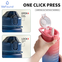 Offre Spéciale étanche et sans Bpa pour bouteille d'eau de marqueur de temps motivationnel en plastique Offi