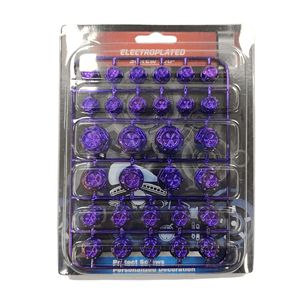 Tapas de tornillos decorativas electrochapadas en color titanio quemado para mejora de la apariencia frontal del scooter. - Product Image 1