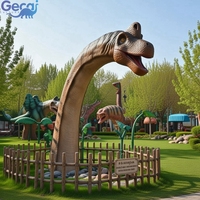 Dinosaures animatroniques grandeur nature pour parc d'attractions, modèle de dinosaure mécanique pour exposition, capteur infrarouge