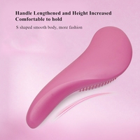 Brosse démêlante mate à manche allongé de grande taille avec logo personnalisé Brosse démêlante sans enchevêtrement pour adultes et enfants Brosse humide magique
