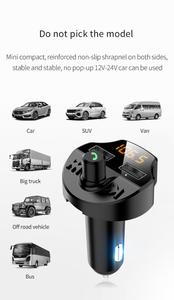 Transmetteur <span class=keywords><strong>Fm</strong></span> <span class=keywords><strong>BlueTooth</strong></span> à double port Usb, noir, 2 prises Usb, pour voiture - Product Image 6