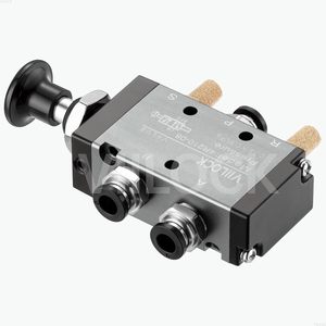 Válvula Neumática VIILOCK de 5 Vías y 2 Posiciones, 1/4 NPT, Control Manual, Tipo de Accionamiento Directo - Product Image 2