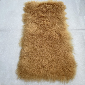 Pelle <span class=keywords><strong>di</strong></span> <span class=keywords><strong>Agnello</strong></span> Tibetano Mongolo Vera e Autentica, Eco-Conciata, a Pelo Lungo Riccio per Abbigliamento, Coperte e Tessuti Fai-da-Te - Product Image 5