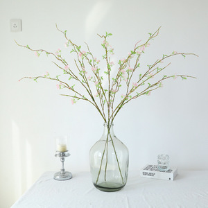 Flores Artificiales de Spiraea Blancas y Rosas en Ramo Individual para Decoración del Hogar y Bodas - Product Image 1