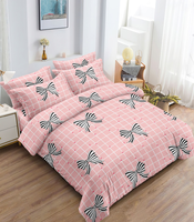 Parure de lit trois places en coton, drap-housse, drap plat, ensemble de draps en coton, ensemble de lit quatre pièces en polyester, ensemble de lit Queen Size
