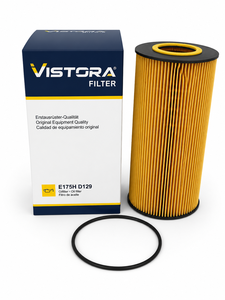 E175HD129  ไส้กรองน้ำมัน VISTORA คุณภาพสูง ประสิทธิภาพการกรองสูง 263J107001 A0001802909 0001420640 ALO8753/1 MD725 AS1522 - Product Image 1