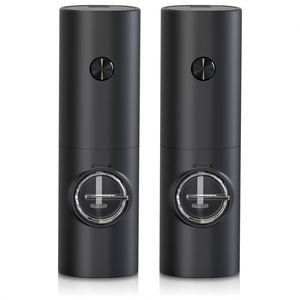 Salt <b>Pepper</b> <b>Grinder</b> Set Spice Bottle Black Electric Mill USB Type-C Rechargeable Lithium Battery Eco-Friendly Dishwasher Safe - Product Image 1