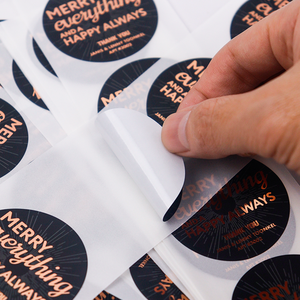 Etiquetas Adhesivas Circulares al por Mayor, Rollo de Etiquetas de Marca, Etiquetas Redondas Resistentes al Agua, Etiquetas de Vinilo con Logotipo Personalizado - Product Image 3