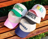 Gorra de Béisbol Bordada en 3D Personalizada, 6 Paneles, Algodón, Ajustable, Unisex, Casual, Dos Tonos, Logotipo Frontal, Primavera Verano