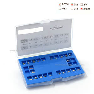 Roth MBT 018 022 ortodontica in metallo autolegante bretelle dentarie staffe di auto legatura con tubo buccale per odontoiatria - Product Image 4