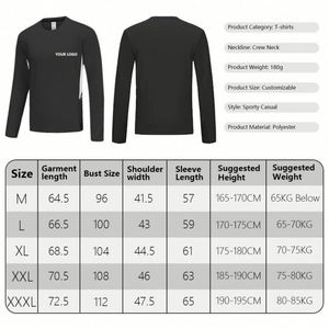 T-shirt de sport pour homme, coupe ajustée, séchage rapide, léger, manches longues, en soie glacée, pour l'entraînement et le fitness en extérieur - Product Image 3