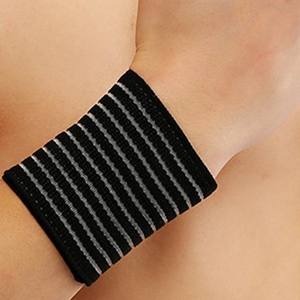Ztc399 Wrist Support Spandex <b>Elastic</b> <b>Bandage</b> For Adults Universal Sports Usage Dark Skin Color Flexible Design - Product Image 4