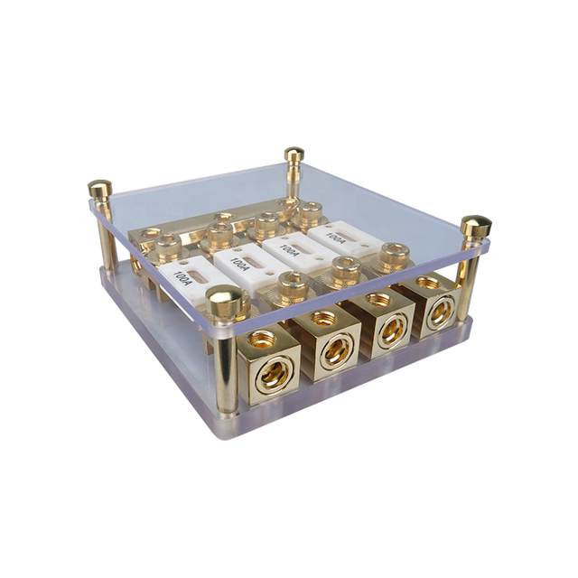 JLD Custom Designed Car Fuse Holder 3*0GA in to 4*4 GA out Blocks Personalized Logo Fuseholder