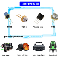 Diode laser infrarouge haute puissance 850 nm 1W TO46 TO56 de l'usine source, puce IR Epistar 5,6 mm