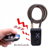 Antivol intelligent pour vélo avec alarme, télécommande Bluetooth, câble de verrouillage pour vélo et trottinette