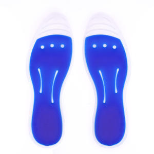 Solette Sportive in Gel Liquido Massaggiante Glicerina+TPU Tagliabili Comfort Nero+Blu Lavabili Durevoli Morbide per Massaggio Piedi - Product Image 1