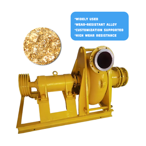 Pompa per la lavorazione dei minerali con design anti-intasamento, prodotta in Cina, per il pompaggio di miscelazioni di sabbia e oro. - Product Image 1