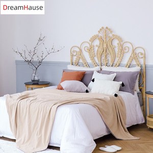 Dreamhause Nordic Real Rattan <span class=keywords><strong>francese</strong></span> marocco sud-est asiatico stile comodino Hotel camera da <span class=keywords><strong>letto</strong></span> mobili Designer testa del <span class=keywords><strong>letto</strong></span> testiera - Product Image 1