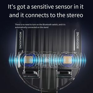 Soporte <span class=keywords><strong>para</strong></span> Teléfono <span class=keywords><strong>Celular</strong></span> con luz LED de altavoz inalámbrico y base antideslizante Sonido envolvente HD Perfecto <span class=keywords><strong>para</strong></span> el hogar y al aire libre - Product Image 3