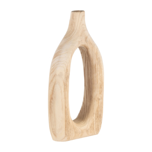 Vaso in Legno di Paulownia Intagliato per Arredamento Soggiorno, Vaso Casual per Fiori per Casa, Camera da Letto, Ufficio - Product Image 2