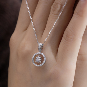 Collier tennis pour femme Messi Jewelry Customized MSN-994, diamant blanc rond de 9 carats cultivé en laboratoire, modèle tendance. - Product Image 3