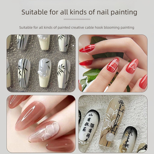 Stylo de dessin pour nail art ultra-fin, manche en bois, pinceau liner à poils en nylon pour salons de beauté et de manucure - Product Image 4