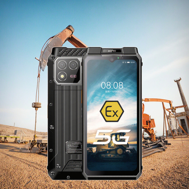 Aoro M8 Android Waterproof Shockproof Cellphone 5G LTE Industrial Explosion Proof ATEX Smartphone Ex Thermal Imaging