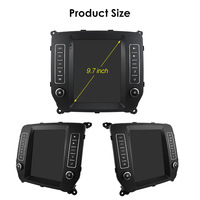 CARUPEZ 9.7 pouces Android voiture stéréo GPS Vertical Tesla Style Navigation Chevrolet Silverado/GMC/Sierra 2014-2016 8 cœurs DSP 7862S