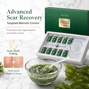 Sérum <span class=keywords><strong>Visage</strong></span> Bio Peeling aux Algues – Kit Éclaircissant et Exfoliant <span class=keywords><strong>Anti</strong></span>-imperfections Spongilla pour Soin du <span class=keywords><strong>Visage</strong></span> - Product Image 1