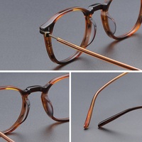 Montures de lunettes en titane et acétate 6005 unisexe – Monture optique en titane – Vente chaude – Vente en gros usine