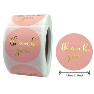 Custom Vinyl <b>Stickers</b> Print Thank You <b>Stickers</b> for Small Business Thank You <b>Stickers</b> 500 Custom - Product Image 1