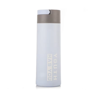 Wholesale Promotional Youth Fashion Portable Outdoor Push Advertising Cup Double-Layer Plastic Glass Drinkware Small Gifts