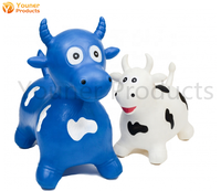 Jouet gonflable à sauter XL Bull Bouncy Hopper 16p, animal en caoutchouc à sauter pour enfants et adultes