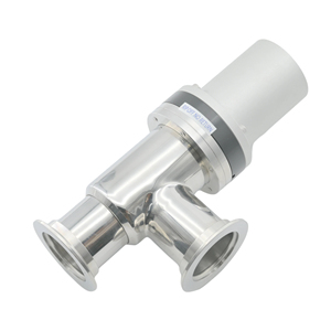 High Quality Stainless Steel KF50 Pneumatic Cylinder Baffle Valve L Type Angle Valve Vacuum Flapper Valve