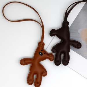 Venta al por mayor Oso de cuero de lujo coche llavero bolsa colgante llavero llaveros accesorios clave diseñador Mini <span class=keywords><strong>Birkin</strong></span> <span class=keywords><strong>bolso</strong></span> encantos - Product Image 2