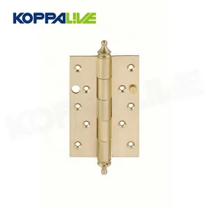 Koppalive sub mother iron fold ball bearing hinge bathroom bedroom brass decorative dark gray door butt pivot hinges