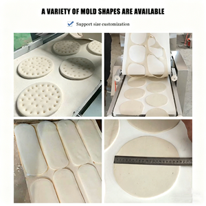 Máquina Comercial Motorizada de Acero Inoxidable de Grado Alimenticio de Alta Velocidad (90 piezas/min) Multifuncional y Personalizable para Pan Árabe y Roti - Product Image 4