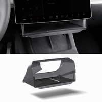 Boîte de rangement pour écran Tesla Model 3/Y, tapis en silicone translucide noir, résistant à l'eau et à la compression, pour les modèles 2021-2026