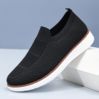 Nouvelles chaussures décontractées d'été respirantes, absorbant les chocs, légères et confortables en maille, à enfiler, pour hommes, à semelle souple, style « Dad Shoes »