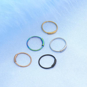 Nuevo Clip de Nariz de acero inoxidable y anillo de labios Piercing de cuerpo simple joyería para Bodas de niños decoración de nariz - Product Image 1