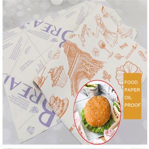 Emballage alimentaire imprimé en papier ciré résistant à la graisse pour les boulangeries - Product Image 5