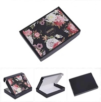 Boîte à bijoux rigide en carton ondulé avec logo personnalisé imprimé, revêtement UV mat, gaufrage et feuille