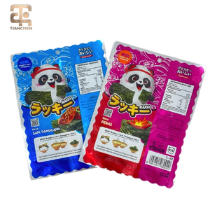 Bolsa de Plástico para Alimentos con Logotipo Personalizado, Impresión por Grabado, Sellado de Tres Lados, Resistente a la Humedad, Grado Alimenticio, con Sellado Térmico y Orificio Redondo - Product Image 4